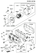Page A Diagram and Parts List for FE350D AS09 Kawasaki Engine