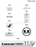 Page H Diagram and Parts List for FE350D AS09 Kawasaki Engine