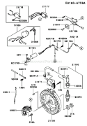 Page F Diagram and Parts List for FE350D AS14 Kawasaki Engine