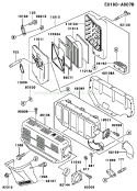 Page A Diagram and Parts List for FE350D AS04 Kawasaki Engine