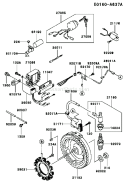 Page F Diagram and Parts List for FE350D AS15 Kawasaki Engine