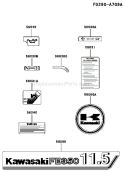 Page H Diagram and Parts List for FE350D AS15 Kawasaki Engine