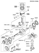 Page J Diagram and Parts List for FE350D AS16 Kawasaki Engine