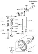 Page L Diagram and Parts List for FE350D AS16 Kawasaki Engine