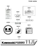 Page H Diagram and Parts List for FE350D AS16 Kawasaki Engine