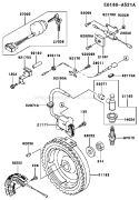 Page F Diagram and Parts List for FE350D AS17 Kawasaki Engine