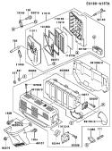 Page A Diagram and Parts List for FE350D BS00 Kawasaki Engine