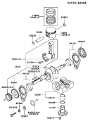 Page J Diagram and Parts List for FE350D BS00 Kawasaki Engine