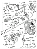 Page K Diagram and Parts List for FE350D BS00 Kawasaki Engine