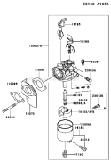 Page B Diagram and Parts List for FE350D BS00 Kawasaki Engine