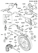 Page F Diagram and Parts List for FE350D BS00 Kawasaki Engine