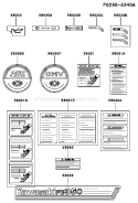 Page H Diagram and Parts List for FE350D BS00 Kawasaki Engine