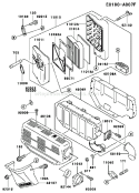 Page A Diagram and Parts List for FE350D BS13 Kawasaki Engine