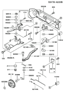 Page C Diagram and Parts List for FE350D BS13 Kawasaki Engine