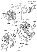 Page E Diagram and Parts List for FE350D BS00 Kawasaki Engine