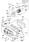 Part Location Diagram of 11010-2522-9H Kawasaki Filter-Assembly-Air