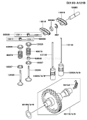 Page L Diagram and Parts List for FE350D BS18 Kawasaki Engine
