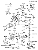 Part Location Diagram of 11050-2117 Kawasaki Bracket