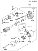 Page K Diagram and Parts List for FE350D CS05 Kawasaki Engine