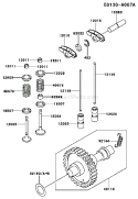 Page L Diagram and Parts List for FE350D BS13 Kawasaki Engine