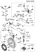 Page F Diagram and Parts List for FE350D CS05 Kawasaki Engine