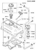 Page G Diagram and Parts List for FE350D AS04 Kawasaki Engine