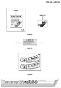 Page H Diagram and Parts List for FE350D CS05 Kawasaki Engine