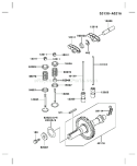 Part Location Diagram of 511A0735 Kawasaki Key-Sunk