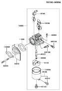 Page B Diagram and Parts List for FE350G AA50 Kawasaki Engine