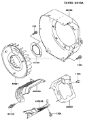 Page D Diagram and Parts List for FE350G AA50 Kawasaki Engine