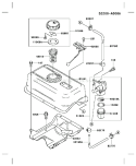Page G Diagram and Parts List for FE350G AA50 Kawasaki Engine