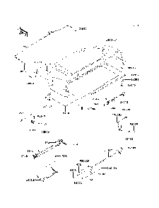 Fenders Diagram and Parts List for KAF620J7F 2007 & Prior Kawasaki Lawn Tractor Accessories