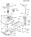 Page G Diagram and Parts List for FE400D AS00 Kawasaki Engine
