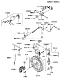 Page F Diagram and Parts List for FE400D BS01 Kawasaki Engine