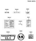 Page H Diagram and Parts List for FE400D BS01 Kawasaki Engine