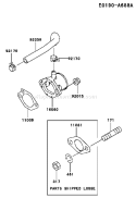Page A Diagram and Parts List for FE400D BS04 Kawasaki Engine