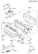 Page A Diagram and Parts List for FE400D DS04 Kawasaki Engine