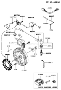 Page F Diagram and Parts List for FE400D DS04 Kawasaki Engine