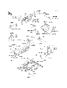 Frame Fittings Diagram and Parts List for KAF620PDF 2013 Kawasaki Lawn Tractor Accessories