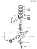Page J Diagram and Parts List for FG150D DS00 Kawasaki Engine