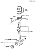 Part Location Diagram of 49119-6101 Kawasaki Crankshaft-Assy