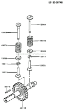 Page L Diagram and Parts List for FG150G BS00 Kawasaki Engine