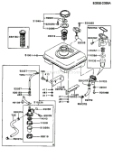 Part Location Diagram of 49105-2094-9H Kawasaki Bracket-Tap