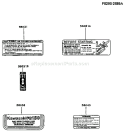 Page H Diagram and Parts List for FG150G BS00 Kawasaki Engine