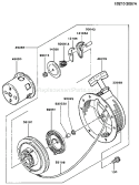 Page K Diagram and Parts List for FG150D DS00 Kawasaki Engine