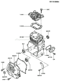 Page E Diagram and Parts List for FG150R AS00 Kawasaki Engine
