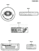 Part Location Diagram of 56030-2255 Kawasaki Label