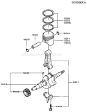 Page J Diagram and Parts List for FG200D AS03 Kawasaki Engine