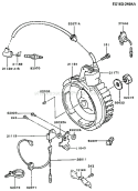 Part Location Diagram of 13183-2291 Kawasaki Plate
