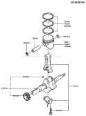 Page J Diagram and Parts List for FG200D GS00 Kawasaki Engine
